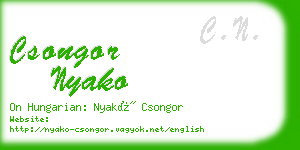 csongor nyako business card